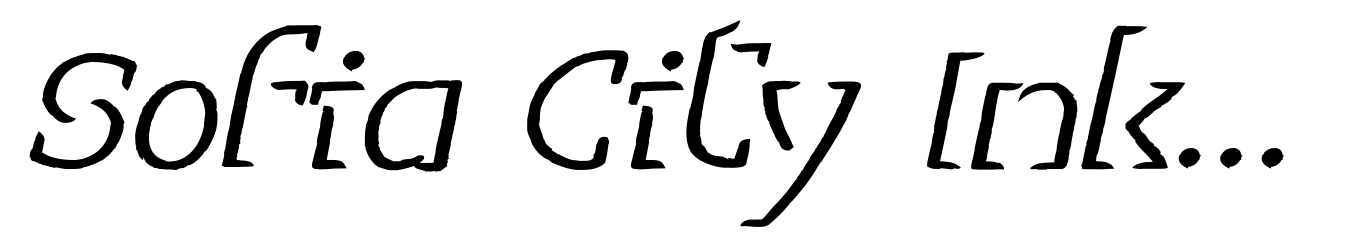 Sofia City Ink Italic